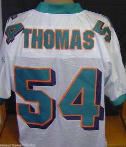 Zach Thomas Miami Dolphins Jersey NFL #54 Football 2XL  