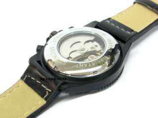 Jaragar Casual Automatic Black Watch Date Day 24H C3  