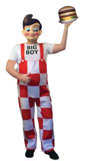 Big Boy Deluxe Adult Costume With Plastic Mask Standard *New*  