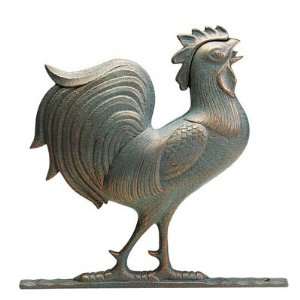   Large Full Bodied 46 Rooster Weathervane (Verdigris)