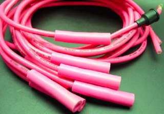 New set Hot Pink 8MM Accel universal spark plug wires  