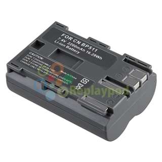 Battery Pack for Canon BP 511A BP 508 BP 512 ZR65MC ZR70MC  