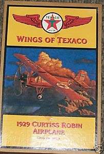 TEXACO WINGS OF TEXACO 1929 CURTISS ROBIN AIRPLANE NIB  