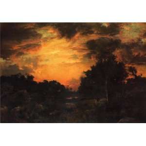   oil paintings   Thomas Moran   24 x 16 inches   Sunset on Long Island