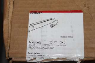 WIREMOLD J06B2BX 6 OUTLET RELOCATABLE POWER TAP NIB  