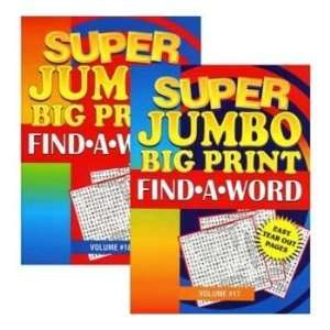  Super Jumbo Big Print Find A Word Puzzle Book  Case of 48 