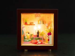   Dollhouse Miniatures DIY Kits Candlelight Dinner Kits Nice Gift  