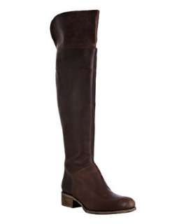 Charles David brown distressed leather Revel tall boots   up 