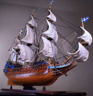 Wasa 45 large scaled wood model ship Sweden tall boat  