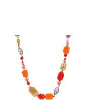 Lucky Brand   Red Multistone Leather Necklace