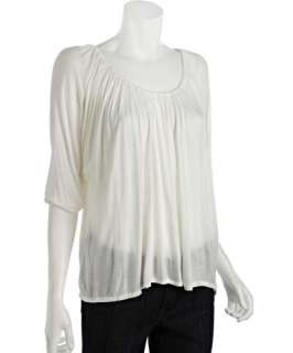Soft Joie porcelain jersey Newbury ruched top