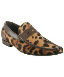 Dolce & Gabbana leopard pony hair penny loafers   