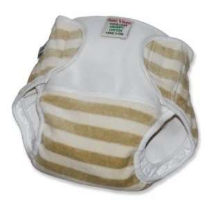  Imse Vimse Diaper Cover   velour Olive Stripe M 15 22 lbs. Baby
