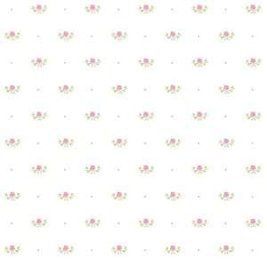   DF059683 Princess Floral Toss Wallpaper, Pastel Pink ,20.5 Inch Wide