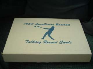1964 Auravision full set of baseball records in case with cassette 