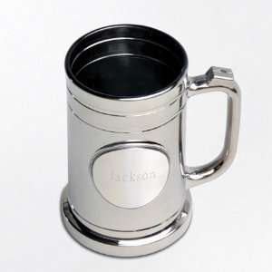  Personalized Gunmetal Mug with Pewter Medallion Kitchen 
