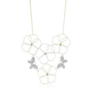 Susan Hanover Designs Brilliant Wired Flower Necklace With 