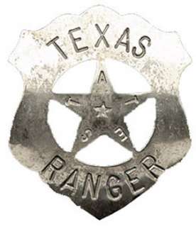 Texas Ranger Old West Badge  