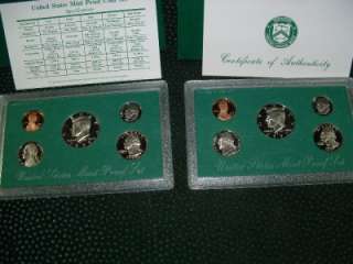 1997 US mint proof coin sets as shown  