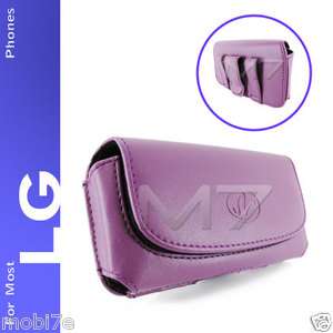   LEATHER POUCH CASE FOR MOST LG PHONES COVER WITH BELT CLIP LOOP  