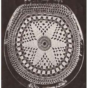 Vintage Crochet PATTERN to make   Star Toilet Lid Seat Cover. NOT a 