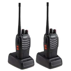  2 Pack Rechargeable Walkie Talkie 3W 16CH FRS/GMRS Two Way 