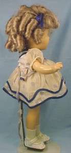 Shirley Temple Composition Doll 1930s Ideal ORIG DRESS Vintage  