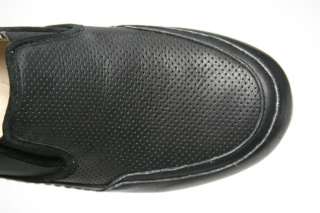 UGG Griffith Mens Leather Shoes Black Size 9 US 8 UK 42 EU NEW 