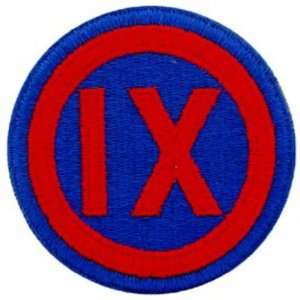  U.S Army 9th Corps Patch Red & Blue 3 Patio, Lawn 