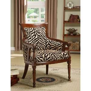  Powell Company Accent Chair   Zebra Printed Fabric 