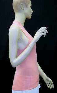 NWT JIL SANDER Pink Cashmere Silk Knit Top 36 4 $570  
