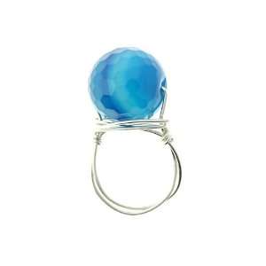  Blue Agate Ring Jewelry