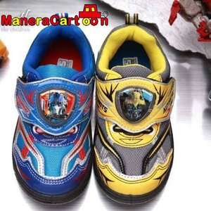 TRANSFORMERS Boys LIGHT UP Sneakers Shoes Blue / Yellow TF5164  