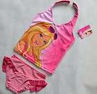 Girls Barbie Princess 3 10Y Swimsuit Swimwear Swimming Costume Tankini 