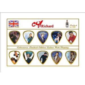  Cliff Richard Premium Celluloid Guitar Picks Display Limited 