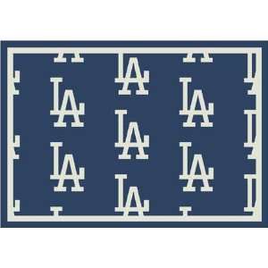  MLB Team Repeat Rug   Los Angeles Dodgers Sports 