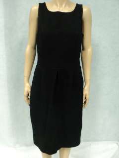 BANANA REPUBLIC Simple Black Viscose Stretch Dress Sz 12 Large  