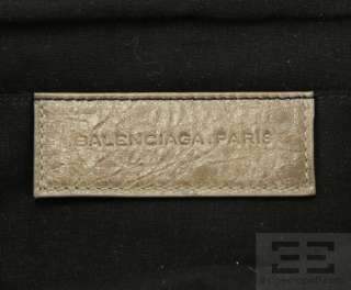 Balenciaga Taupe Leather Pochette RH Clutch Bag  
