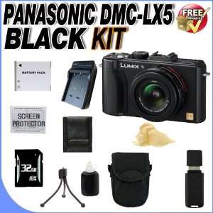  Panasonic Lumix DMC LX5 10.1MP Digital Camera + 32GB SDHC 