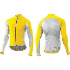 2XU Performance Membrane Jersey   Long Sleeve   Mens Yellow/White, S