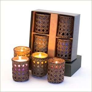 Agraria Candle with Cane Holder Four Scents Boxed