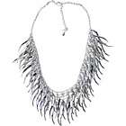 Carol For Eva Graham Designs Silver Fringe Necklace (Clearance) Sale 