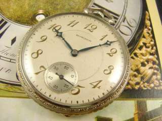 VINTAGE 1917 MAGNIFICENT ART DECO HOWARD POCKET WATCH XTRA CHASED NEAR 