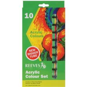 Reeves Acrylic Paints 22ml 10/pkg assorted Colors