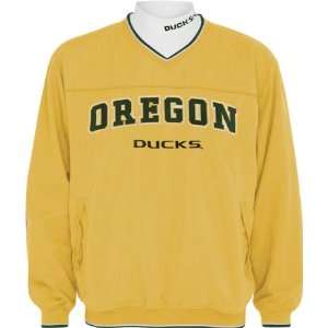  Oregon Ducks Gold Windshirt/Long Sleeve Mockneck Combo 