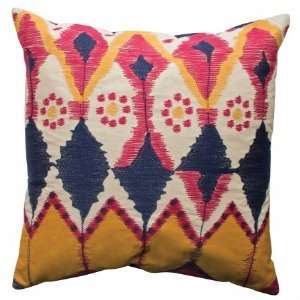  Company 91682 Java  Pillow  20X20  Cotton  Ikat Inspired  Embroidery 