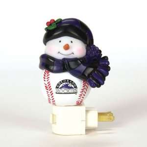  Colorado Rockies MLB Home Run Snowman Night Light (5 inch 