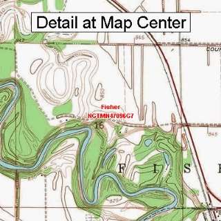  USGS Topographic Quadrangle Map   Fisher, Minnesota 