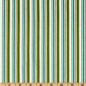  43 Wide All Star 2 Flannel Stripe Green Fabric By The 