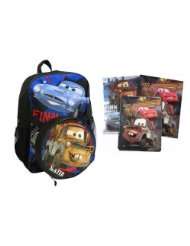 Disney Pixar Cars 2 Mission Backpack with Detachable Lunch Box and 
